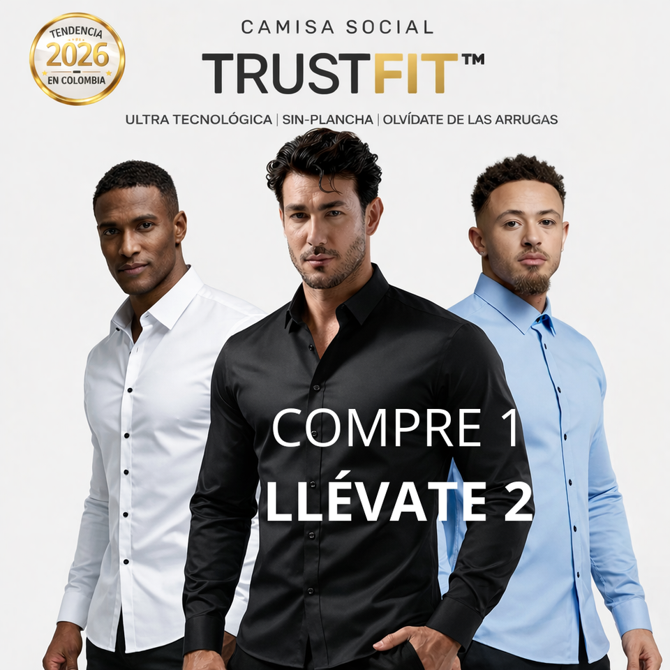 CAMISA TRUSTFIT™ ULTRA TECNOLÓGICA | SIN-PLANCHA | OLVÍDATE DE LAS ARRUGAS | COMPRE 1 Y LLÉVATE 2