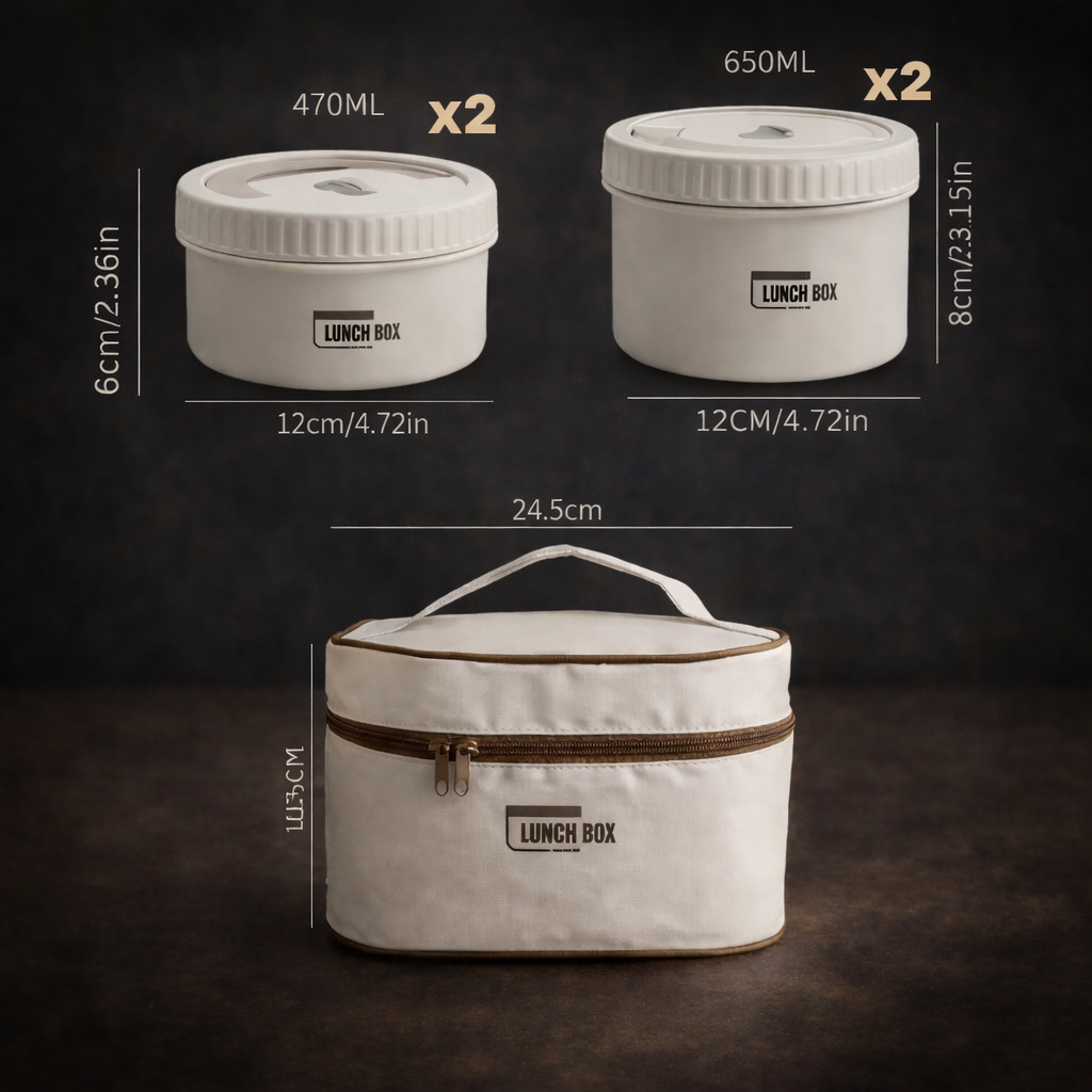 Lunch Box™ Térmica 4 en 1 + Maleta + 🎁 Regalo Exclusivo