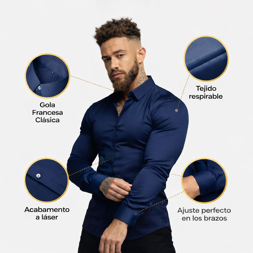 CAMISA TRUSTFIT™ ULTRA TECNOLÓGICA | SIN-PLANCHA | OLVÍDATE DE LAS ARRUGAS | COMPRE 1 Y LLÉVATE 2