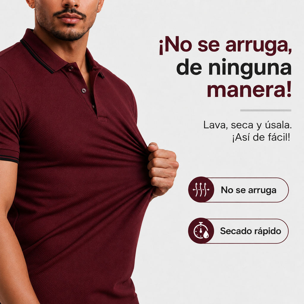 POLO ELEVANT ZUCCHINI™ PREMIUM TEXTURE ELEGANCIA | PRESENCIA | DISTINCIÓN | COMPRE 1 Y LLÉVATE 2