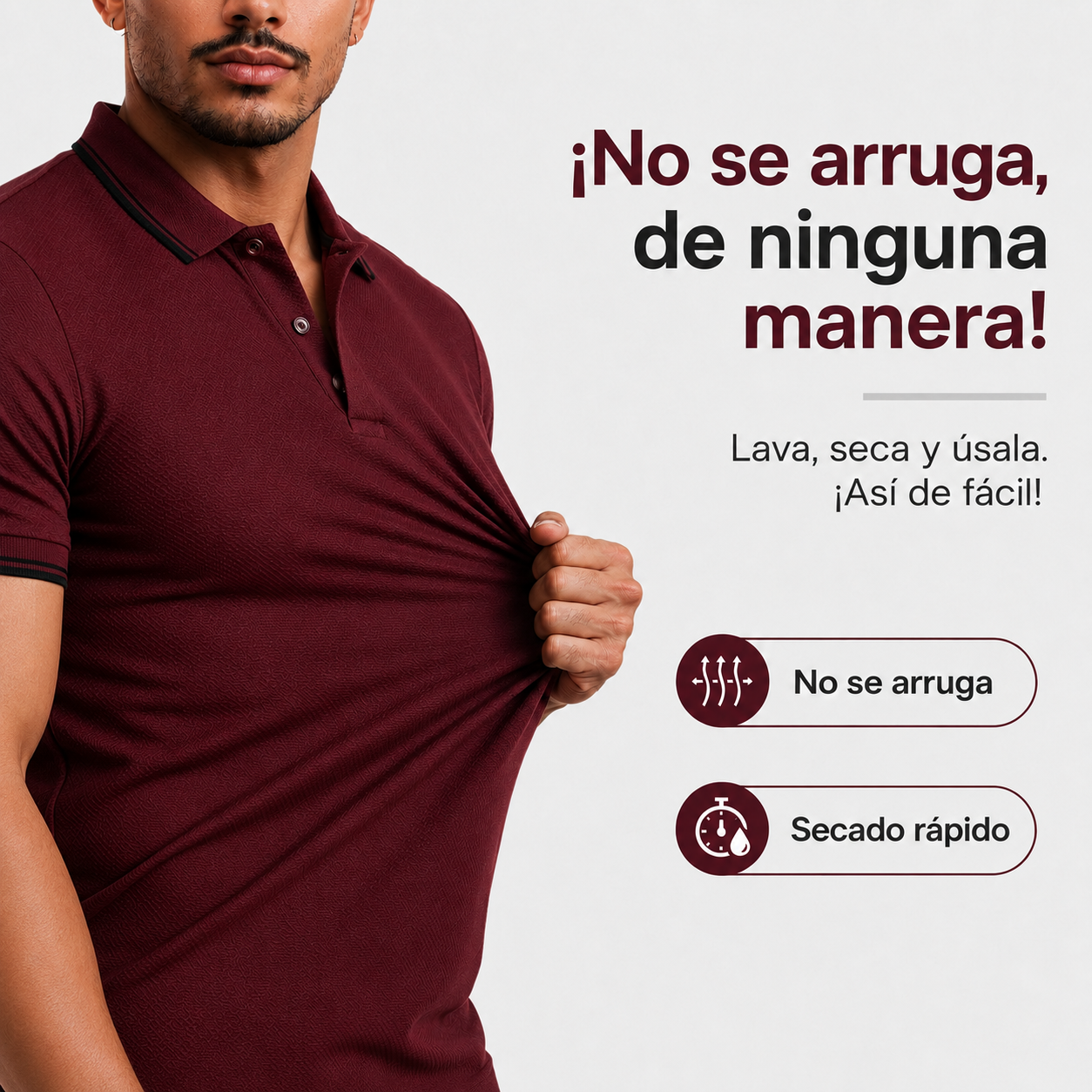 POLO ELEVANT ZUCCHINI™ PREMIUM TEXTURE ELEGANCIA | PRESENCIA | DISTINCIÓN | COMPRE 1 Y LLÉVATE 2