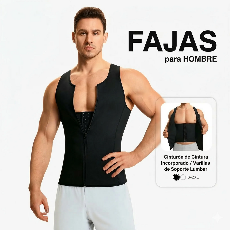 POSTUREFIT™ CHALECO DE COMPRESIÓN PARA HOMBRE