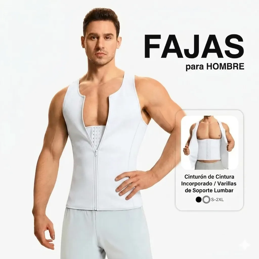 POSTUREFIT™ CHALECO DE COMPRESIÓN PARA HOMBRE