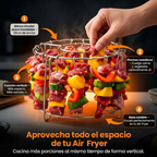 OFERTA 2X1 - Parrilla Vertical AirFlow 360™ para Air Fryer