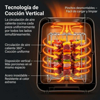 OFERTA 2X1 - Parrilla Vertical AirFlow 360™ para Air Fryer