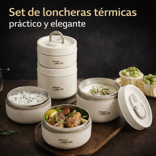 Lunch Box™ Térmica 4 en 1 + Maleta + 🎁 Regalo Exclusivo